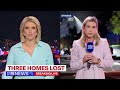 Major fire injures three and destroys homes in Brisbane | 9 News Australia
