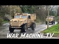 Sherman tanks lead big convoy on UK roads!