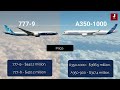 Mega Comparison of Boeing 777x vs A350-1000 Aircraft