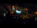 Night Drive in Heavy Rain 4K / No Music, No Talking