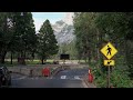 Driving in California Yosemite in 8K HDR Dolby Vision at Sunset