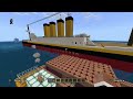 Minecraft My new Titanic tour. On a actual ocean !