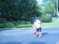 Joe tries to play basketball