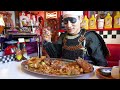 [Big Eater] Huge plate! Eat a lot of food that will make you think! [Band Diner] [Samurai Meal]