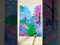 Colorful Trees Acrylic Painting | Abstract Painting | Gerald Art Journey