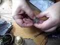Cutting a wire groove in a Herkimer Diamond