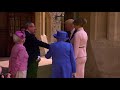 President Trump meets Britain's queen