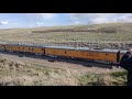 Big Boy 4014 and Union Pacific 844  in Medicine Bow on their way to Rawlins, May 4th, 2019