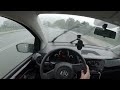 Heavy Rainstorm with INTENSE Rain VS VW Up / 4K / POV