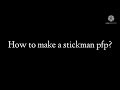 How to make a Stickman pfp? ( Blockman Go skin)