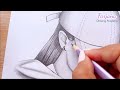 How to draw Hidden face - step by step || Pencil Sketch for beginners || Gizli yüz çizimi