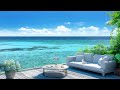 Beach Space Coffee - Bossa Nova Jazz Music & Ocean Waves Sounds For Better Sleep Quality