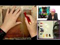Flower box rustic Window  🌟🎨 How to paint acrylics for beginners: Paint Night at Home