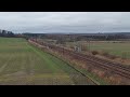 47813+848 with a BR Mk2 set at Plasworth 5Z27:  Joppa Straight – Burton Wetmore sidings with thrash