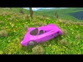 Epic High Speed Jumps Monster Truck Massive Speed Bump Lava Pit Giant Hammer - HT Gameplay Official