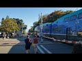 Coaster 680 with cabcar 2302 and sc445009 at Carlsbad Village 10/21/23