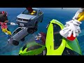 GTA 5 Superheroes VS Mickey, Sonic, Mario and others Funny Ragdoll Falls