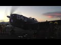 P-47 Thunderbolt engine start and running