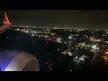 Southwest Airlines beautiful weather night landing in Houston - Boeing 737 MAX 8