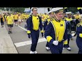 Michigan Marching Band 2023 East Carolina Game Parade from Stadium