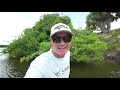 TARPON FISHING WITH ULTRA TINY MULLET IN MY GHEENOE!!