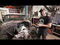 Swapping An 800+ Horsepower NASCAR V8 Into My 1955 Chevy Street Car! | PART 1 - DRIVETRAIN IN!