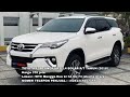 HARGA MOBIL BEKAS TOYOTA FORTUNER TAHUN 2016 - 2019