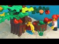 Lego Farm Diorama Hit By Tsunami - Lego Tsunami Dam Breach Experiment VS Wave Machine