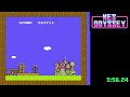 NES Odyssey - Tetris - 100 Lines, Level 0 Start speedrun in 3:56