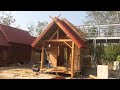 Thai Teak Wood House in Korat continue build