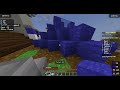 playing some bedwars in minecraft