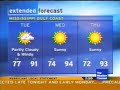 Last Clip of Hurricane Katrina local forecast 8/29/05 2:48am