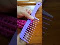 RIB PATTERN USING HAIR COMB