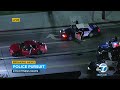 FULL CHASE: Police chase Dodge Challenger on Los Angeles streets