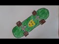 How to draw skating? kaykay nasıl çizilir?💯💯❤️‍🔥 #kaykay #nasılçizilir #skatingvideos