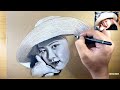 How to draw a realistic sketch on toned paper || easy drawing || how to draw