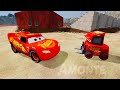 Lightning McQueen vs Chuck Armstrong | Mood Springs Crashed Final Race! Alternative Scene Pixar Cars