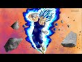 Draw Super Saiyan Blue Evolution Vegeta | Battle Damage Mode