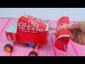 Easy JCB Backhoe Loaders Made With Coca-Cola Cans | DIY DC Motor CAR for Science Projects