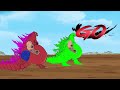 GODZILLA EARTH vs The Battle Against Digestive System - FUNNY | Godzilla & KONG BABY CARTOON MOVIES