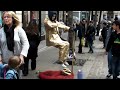 The Floating and Levitating Man.  TRICK REVEALED !!! London. Street Performer
