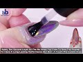 Detail Application Of Nail Holographic Powder 100% Perfect Quick And Easy