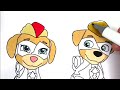 Paw Patrol Coloring Compilation | Paw Patrol Support Members | Paw Patrol Coloring Book Pages