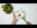 How to Make Daffodils From Crepe Paper | Daffodils Decoration | DIY | Art and Craft