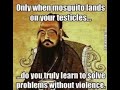truly learning not to use violence