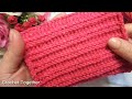 Gorgeous! This model is like therapy! Only 2 rows. Crochet stitch