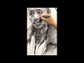 An Awesome Way to Draw Charcoal Portrait