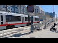 MUNI Bus 22 and J Lightrail at Duboce Ave&Church