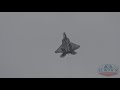 Awesome F-22 Raptor Tail slide in Full control in this stunning display  4K