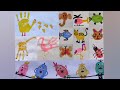 15 easy palm and finger print activity for kids | palm print animals | Finger print animals| DIY